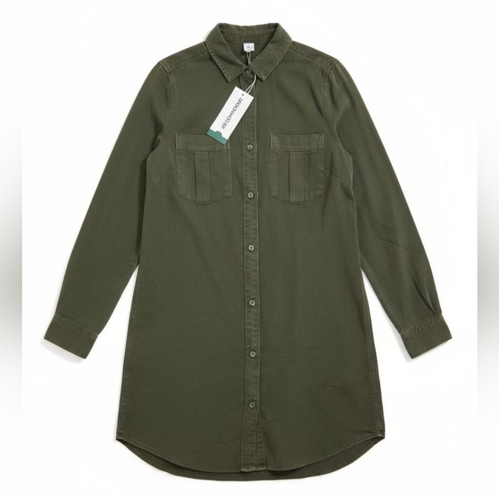 H&M Conscious Tunic Button Down Shirt NWT